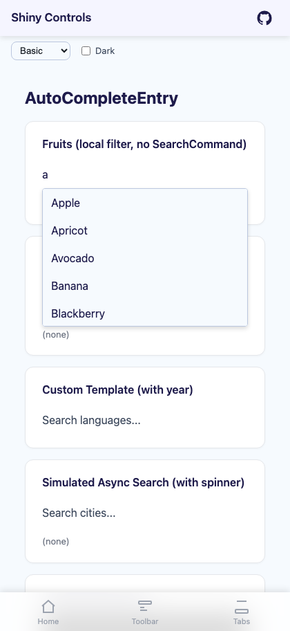 Local filter dropdown on Blazor