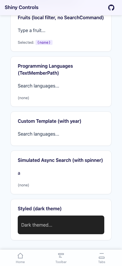 Async search with spinner on Blazor