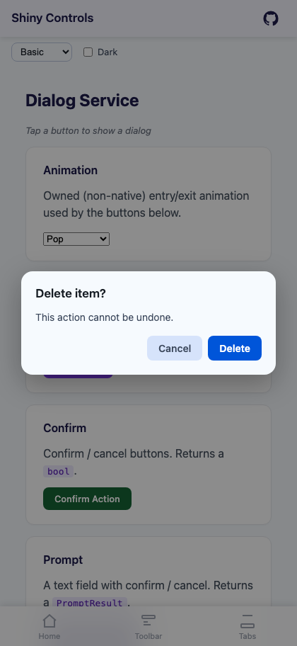 Confirm on Blazor
