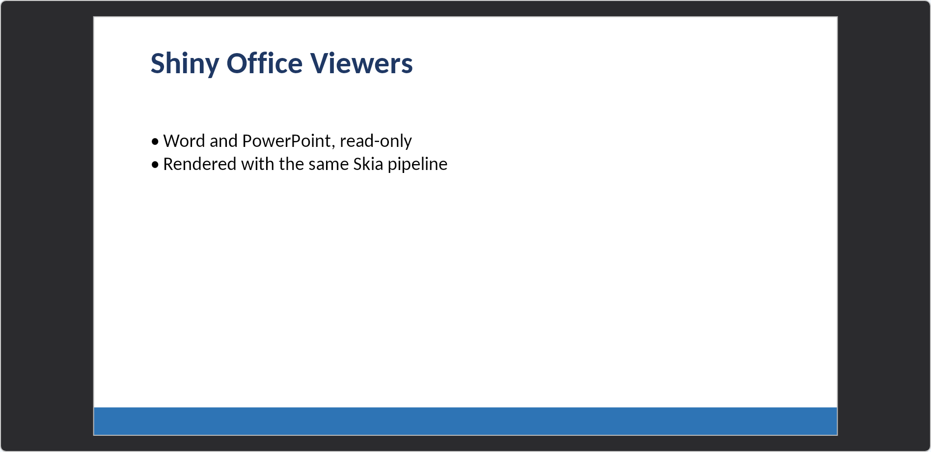 A .pptx slide fitted on Blazor