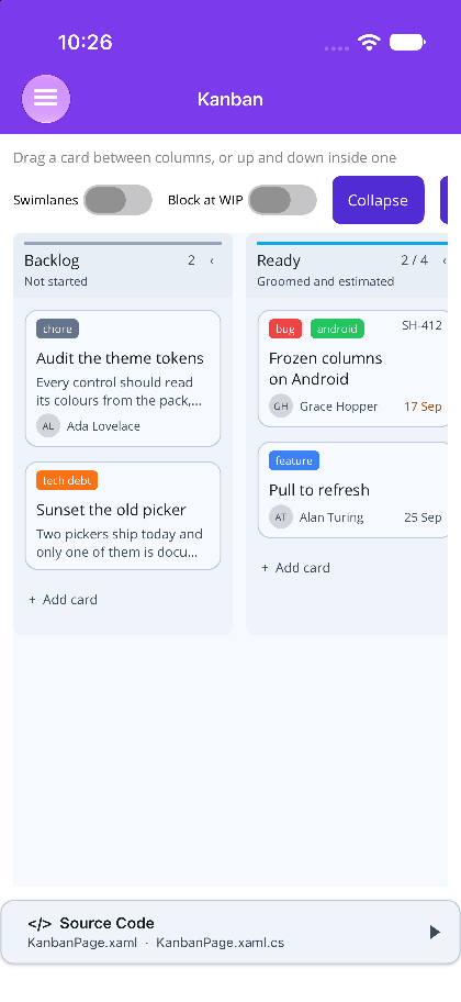 Kanban control