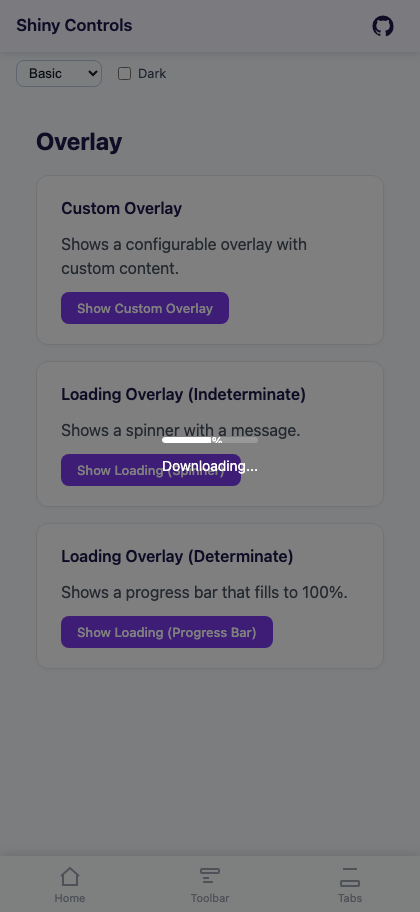 Determinate progress on Blazor