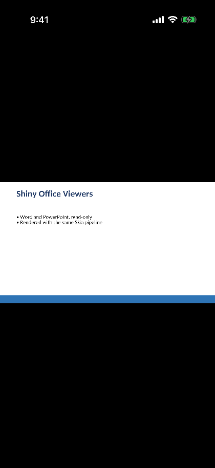 Presenting mode letterboxing the slide full screen on .NET MAUI