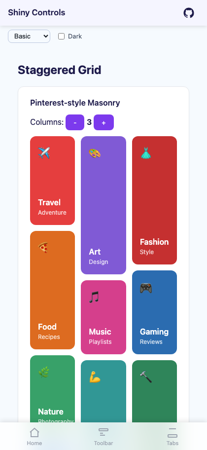 Masonry layout on Blazor