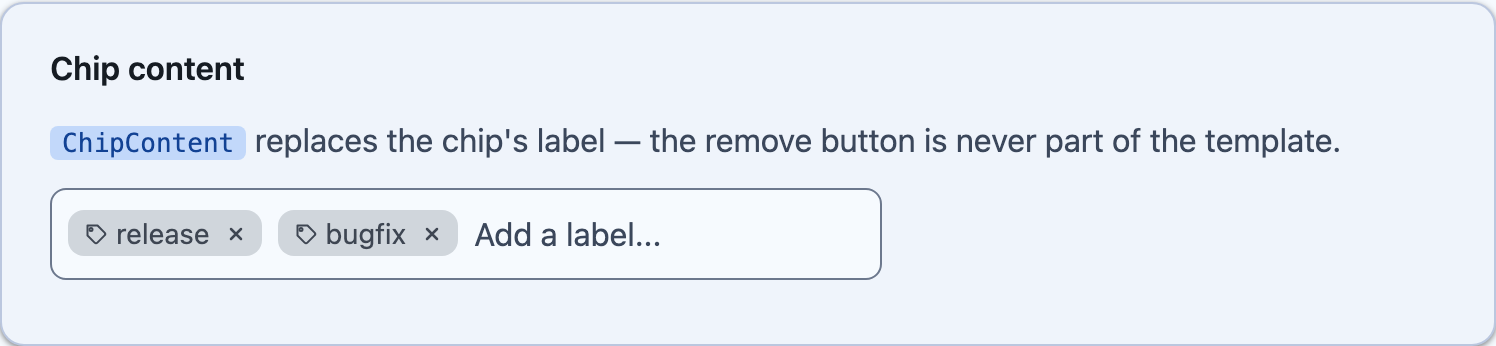 Chips with custom content on Blazor