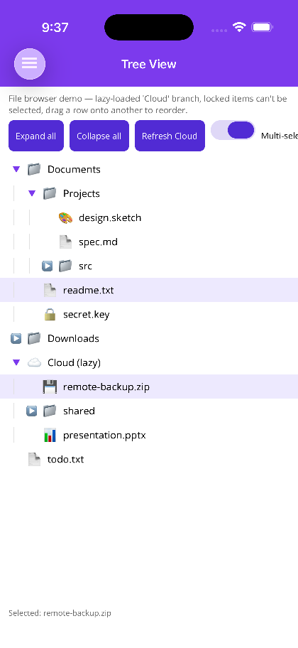 Multi-selection
