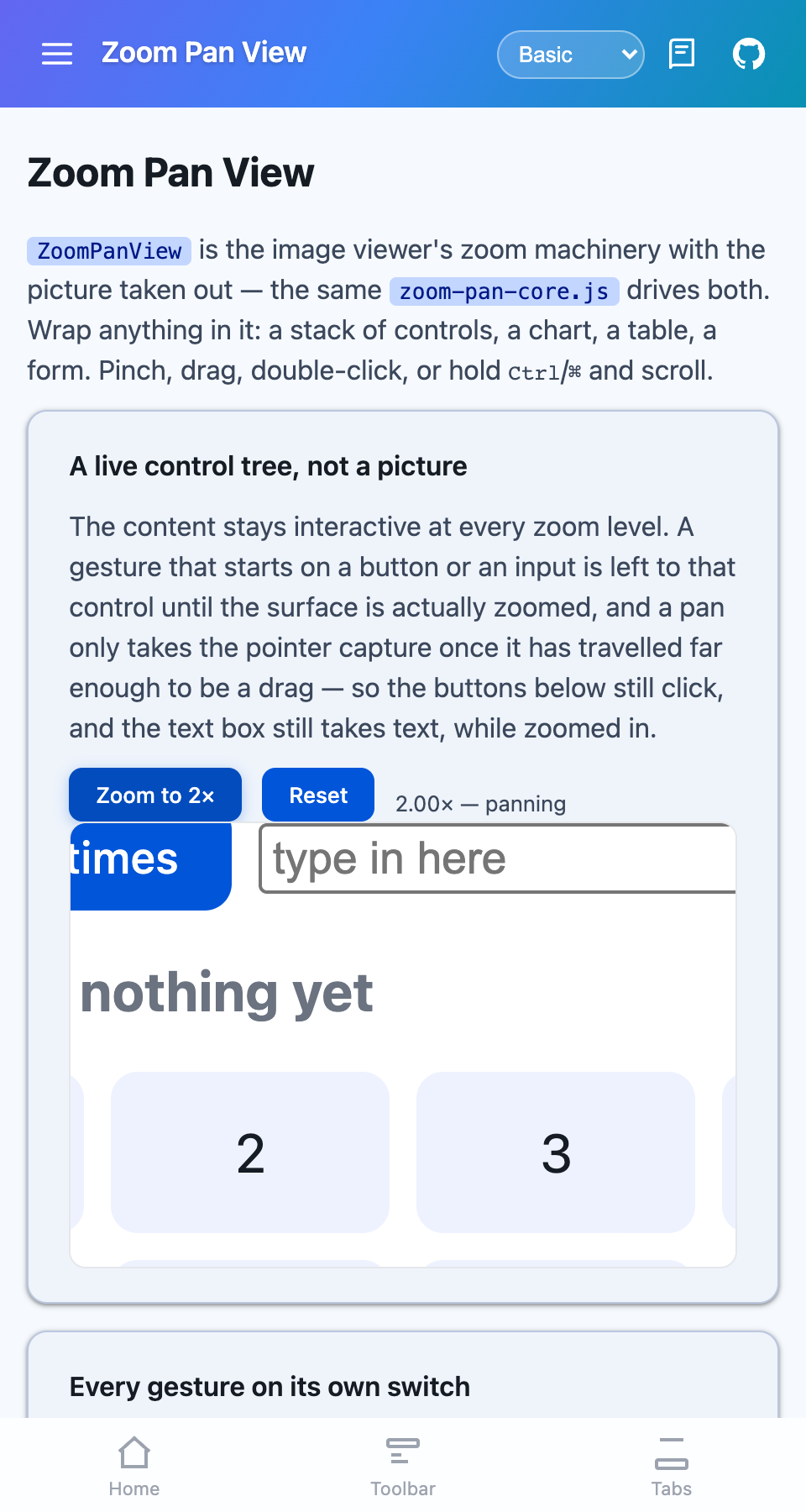 The same content scaled to 2x and clipped to the control's bounds